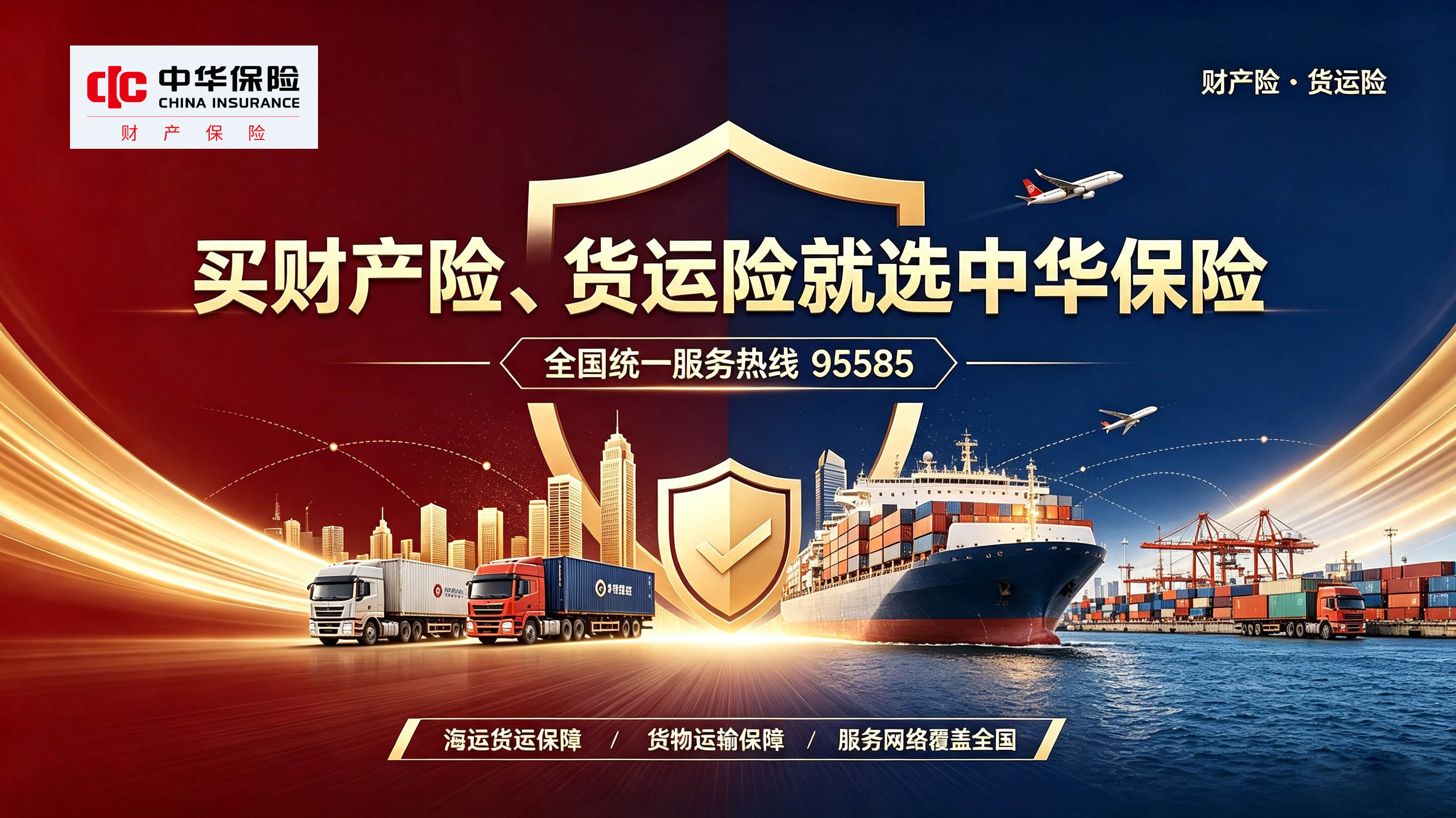 中华保险霸屏广告